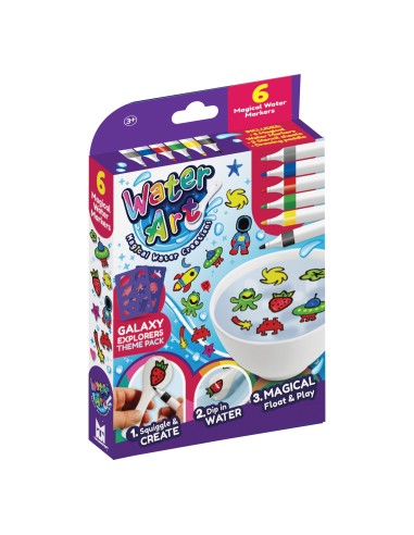 Water Art 6 Pack met sjablonen - 12 stuks in assortiment