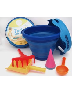 7in1 Sand Toys - Zand speelgoed - 7 delig - blauw