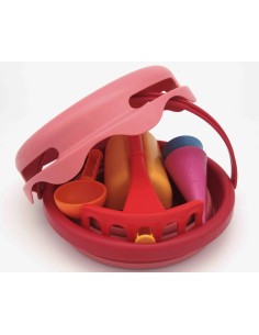 7in1 Sand Toys - Zand speelgoed - 7 delig - rood 2