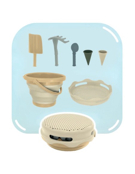 7in1 Sand Toys - Zand speelgoed - 7 delig - beige