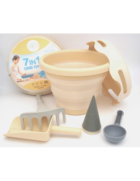 7in1 Sand Toys - Zand speelgoed - 7 delig - beige