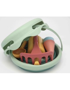 7in1 Sand Toys - Zand speelgoed - 7 delig - groen - gemaakt van bio-plastic 2