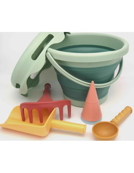 7in1 Sand Toys - Zand speelgoed - 7 delig - groen - gemaakt van bio-plastic