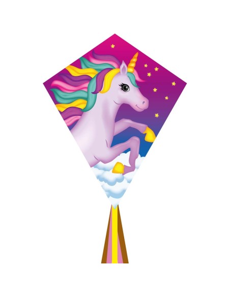 Eddy Unicorn eenhoorn -  70x58cm Kinderdraak