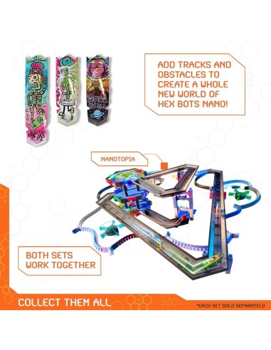Hex Bots™ NanoLand set, 3 Nano Bots, LED-verlichting