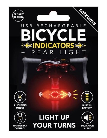 Satzuma - Bicycle Indicators usb oplaadbaar en met geluid