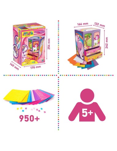 Sticky Mosaics Juwelendoos Kastje Eenhoorn