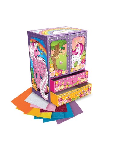Sticky Mosaics Juwelendoos Kastje Eenhoorn