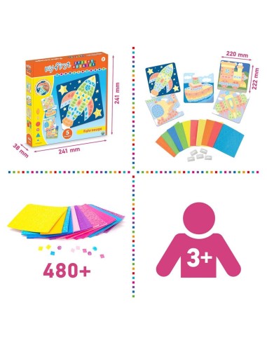 My First Sticky Mosaics Voertuigen