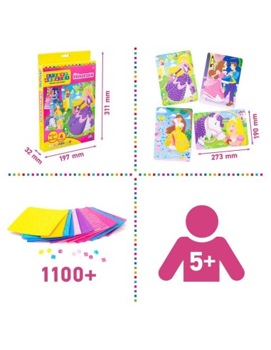 Sticky Mosaics Glitter Prinses