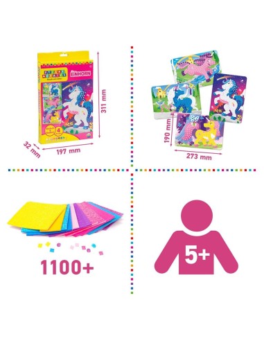 Sticky Mosaics Glitter Eenhoorn