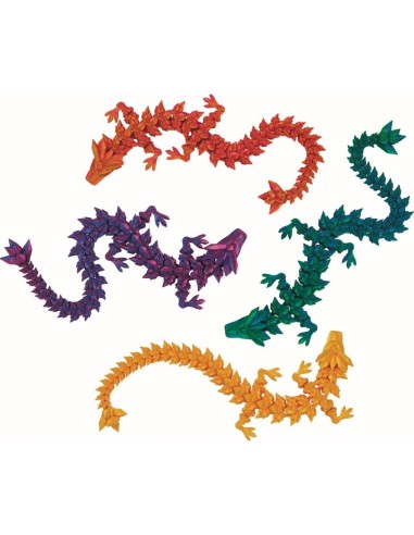 Kristallen Draak 30 cm in 4 kleuren