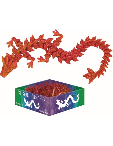 Kristallen Draak 30 cm in 4 kleuren