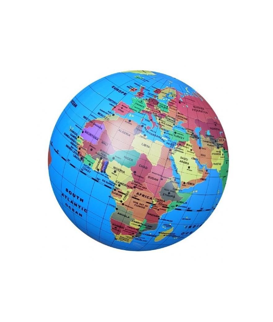 Brainstorm - opblaasbare Globe - 30cm