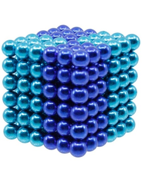 Magneet balletjes - 216 stuks - 5mm - lichtblauw/blauw
