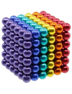 Magneet balletjes - 216 stuks - 5mm - Regenboog
