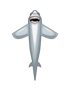 Great White Shark 7´ - 144x210cm