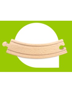 Noppi Railway - 8 grote gebogen houten rails 2