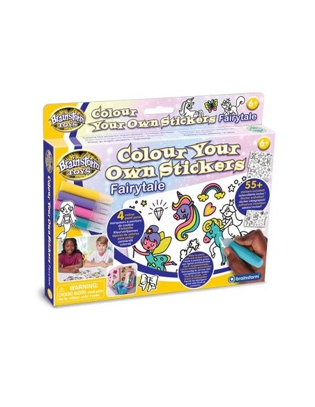 Brainstorm - Colour Your Own Stickers – Fairytale