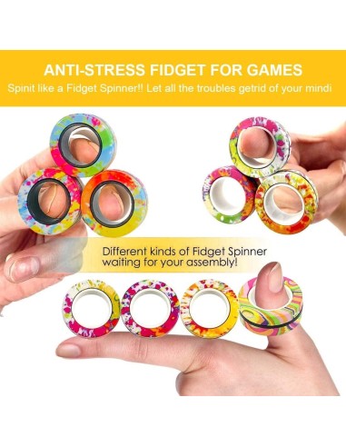 Magnetic Fidget Rings Stim Toy