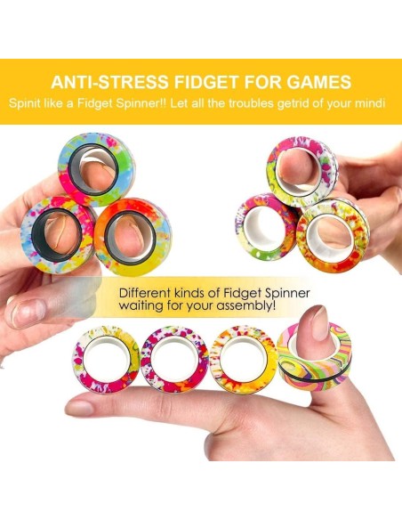 Magnetic Fidget Rings Stim Toy