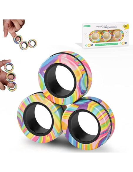 Magnetic Fidget Rings Stim Toy