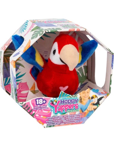 Happy Yappers Rode Papegaai