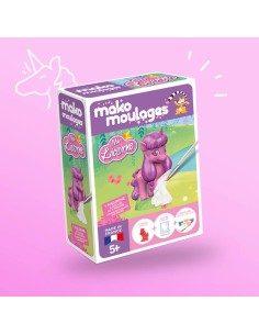 Mako Moulages - Eenhoorn lila 1 mal voor sneldrogend gips set - pakket S 2