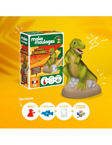 Mako Moulages - Tyrannosaurus rex dino 1 mal voor sneldrogend gips set - pakket S