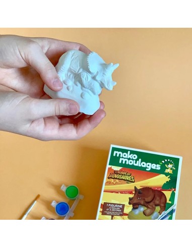 Mako Moulages - Triceratops dino 1 mal voor sneldrogend gips set - pakket S