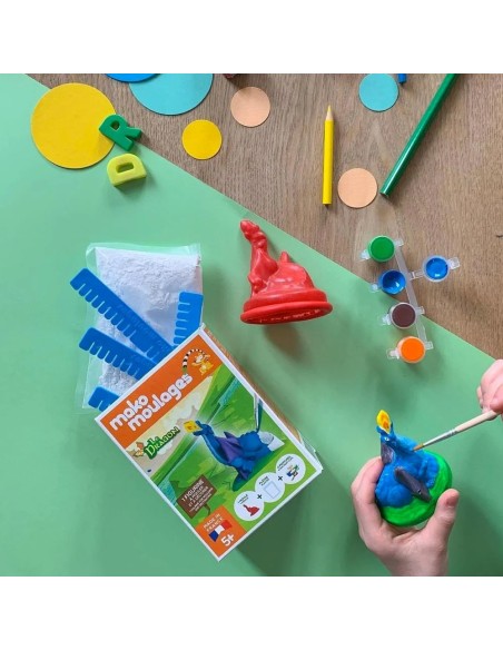 Mako Moulages - Draak 1 mal voor sneldrogend gips set - pakket S