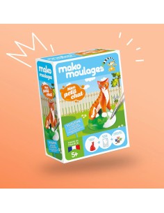 Mako Moulages - Poes 1 mal voor sneldrogend gips set - pakket S 2