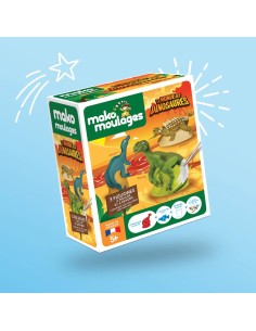 Mako Moulages - Tyrannosaurus rex triceratops diplodocus dino 3 mallen set voor sneldrogend gips - pakket M 2