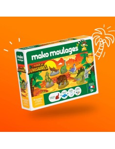 Mako Moulages - Dinosaurus 6 mallen voor sneldrogend gips set - pakket L 2