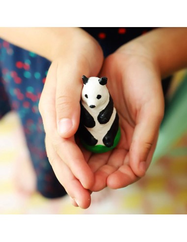 Mako Moulages - Bedreigde diersoorten panda koala tijger neushoorn 4 mallen voor sneldrogend gips set - pakket L