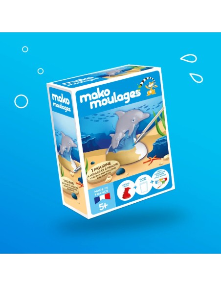 Mako Moulages - Display in bruikleen gevuld met 12 pakketjes 1 mal panda fee dolfijn