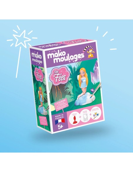 Mako Moulages - Display in bruikleen gevuld met 12 pakketjes 1 mal panda fee dolfijn