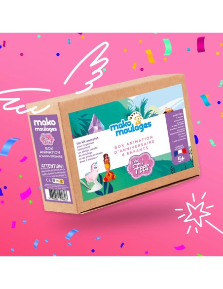 Mako Moulages - Verjaardagsbox voor 6 kinderen Feetjes