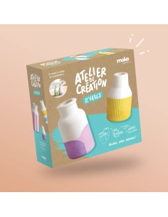 Mako Moulages - 2 vaasjes voor droogbloemen of pennen 2