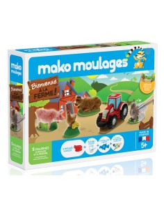 Mako Moulages - Boerderij en tractor 5 mallen voor sneldrogend gips set - pakket L