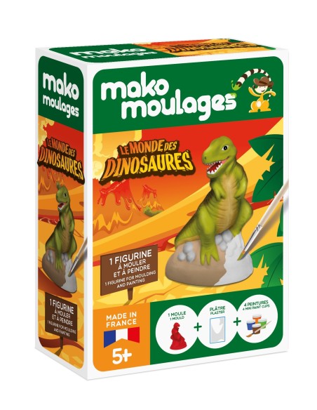 Mako Moulages - Tyrannosaurus rex dino 1 mal voor sneldrogend gips set - pakket S
