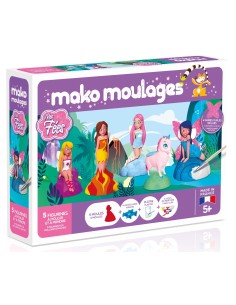 Mako Moulages - Feetjes en eenhoorn 5 mallen set voor sneldrogend gips - pakket L