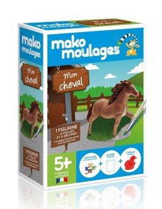 Mako Moulages - Paard 1 mal voor sneldrogend gips set - pakket S