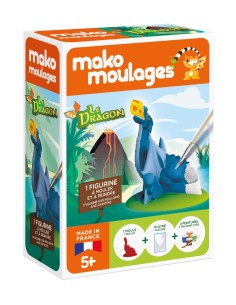 Mako Moulages - Draak 1 mal voor sneldrogend gips set - pakket S