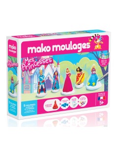 Mako Moulages - Mijn prinsessen en prins 5 mallen voor sneldrogend gips set - pakket L