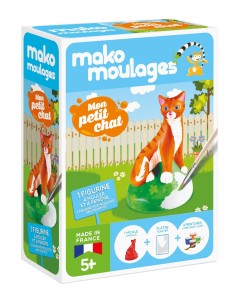 Mako Moulages - Poes 1 mal voor sneldrogend gips set - pakket S