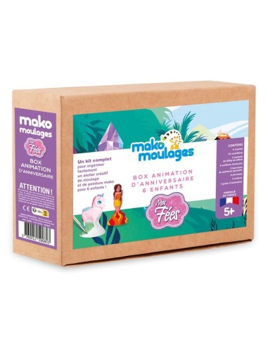 Mako Moulages - Verjaardagsbox voor 6 kinderen Feetjes
