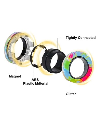 Magnetic Rings Stim Toy Fidget