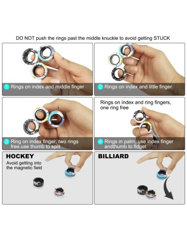 Magnetic Fidget Rings Stim Toy