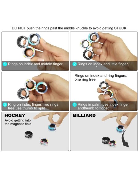 Magnetic Fidget Rings Stim Toy
